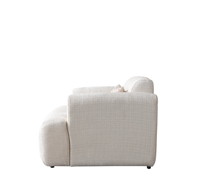 Yulia Ivory Boucle Chair