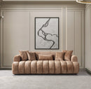 Yulia Coffee Boucle Sofa & Loveseat