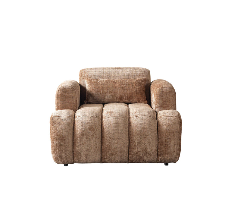 Yulia Coffee Boucle Sofa & Loveseat