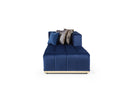 Elisha Navy Velvet Double Chaise 140" Sectional[ETA: 12/15]
