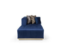 Elisha Navy Velvet Double Chaise 140" Sectional[ETA: 12/15]