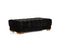 Ariana Black Velvet Rectangle Ottoman [ETA: 3/15]