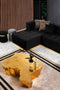 Elisha Black Velvet Double Chaise 140" Sectional [ETA: 4/30]
