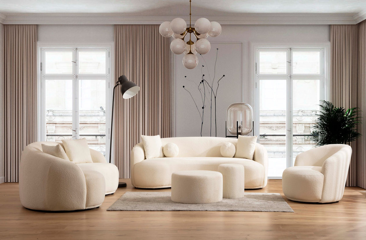 Bonita Ivory Boucle Sofa 91" & Loveseat 81" [ETA: 10/10]