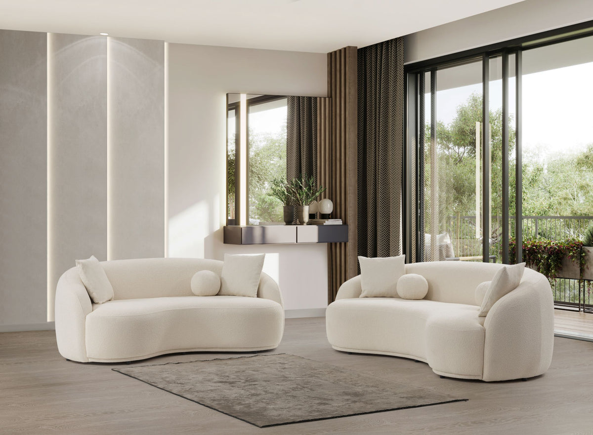 Bonita Ivory Boucle Sofa 91" & Loveseat 81" [ETA: 10/10]