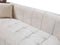 Elisha Ivory Velvet Double Chaise 140" Sectional