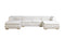 Matilda Ivory Velvet Double Chaise Sectional