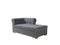 Lauren Gray Velvet Double Chaise Sectional