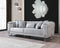 Santana Silver Velvet Sofa