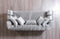 Santana Silver Velvet Sofa