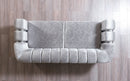 Santana Silver Velvet Sofa