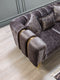Santana Smoke Velvet Sofa 89" & Loveseat 69"