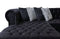 Lauren Black Velvet Double Chaise Sectional