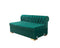 Lauren Green Velvet Double Chaise Sectional