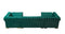 Lauren Green Velvet Double Chaise 136" Sectional