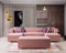 Lauren Pink Velvet Double Chaise Sectional