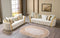 Fanci Ivory Velvet Sofa 94" & Loveseat 82"