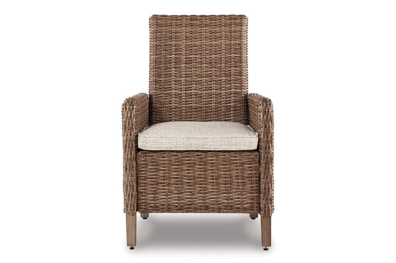 Beachcroft Beige Arm Chair with Cushion, Set of 2 - P791-601A - Nova Furniture