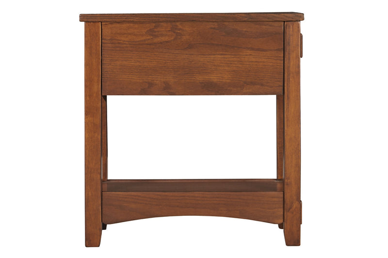Breegin Brown Chairside End Table - T007-319 - Nova Furniture