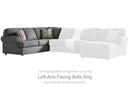 Jayceon Steel Left-Arm Facing Sofa - 6490266 - Nova Furniture