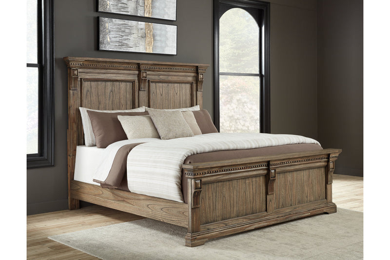 Markenburg Brown Queen Panel Bed - SET | B770-54 | B770-57 | B770-96 - Nova Furniture