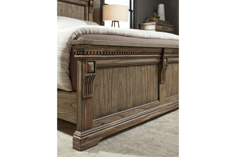 Markenburg Brown Queen Panel Bed - SET | B770-54 | B770-57 | B770-96 - Nova Furniture