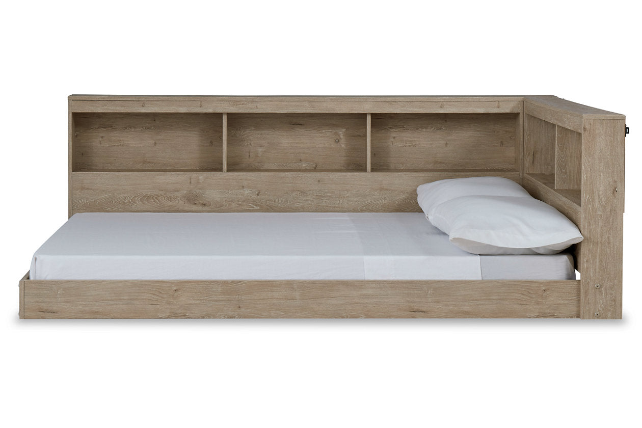 Oliah Natural Full Bookcase Storage Bed Nova Furniture