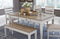 Skempton White/Light Brown Rectangular Dining Set - SET | D394-25 | D394-01(2) - Nova Furniture