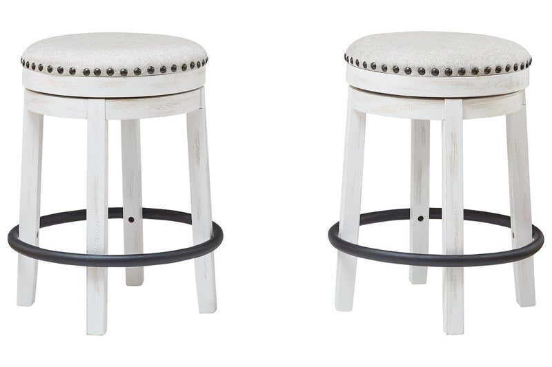 Valebeck White/Black Counter Height Stool - D546-324 - Nova Furniture