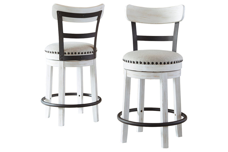 Valebeck White Counter Height Barstool - D546-524 - Nova Furniture